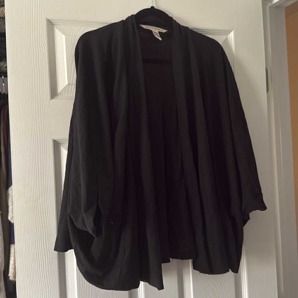 Diane Von Furstenburg Black Short Sleeve Jacket - LIKEโNEW - Size Small